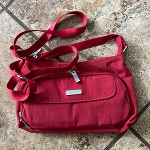 BAGGALLINI RED CROSSBODY BAG~NICE!!!!